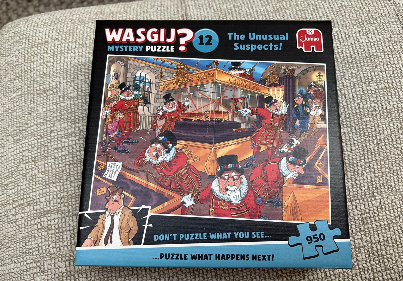WASGIJ? 12 mystery puzzle The unusual suspects, Ophalen, 500 t/m 1500 stukjes, Zo goed als nieuw, Legpuzzel