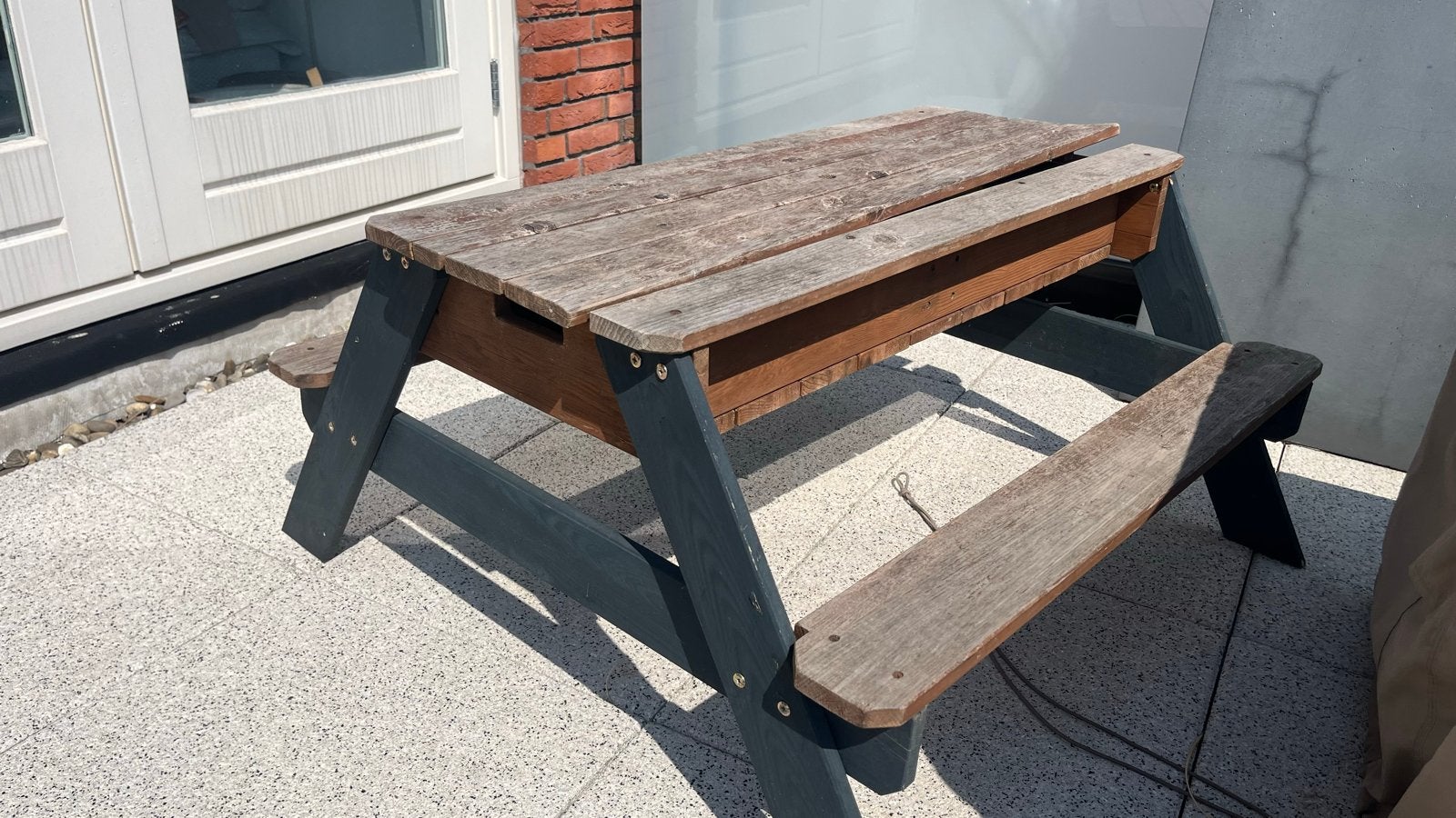 Axi Nick Zand- en Watertafel Picknicktafel voor Kinderen, Kinderen en Baby's, Speelgoed | Buiten | Zandbakken, Ophalen, Gebruikt
