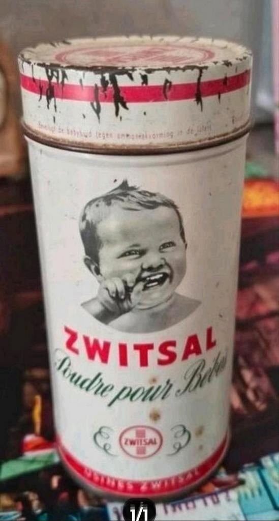 Zwitsal bewaarblik vintage, Ophalen of Verzenden, Overige
