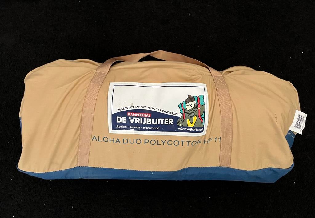 De Vrijbuiter Aloha Duo Polycotton HF11 Tent, Ophalen of Verzenden, Gebruikt, Tot en met 2