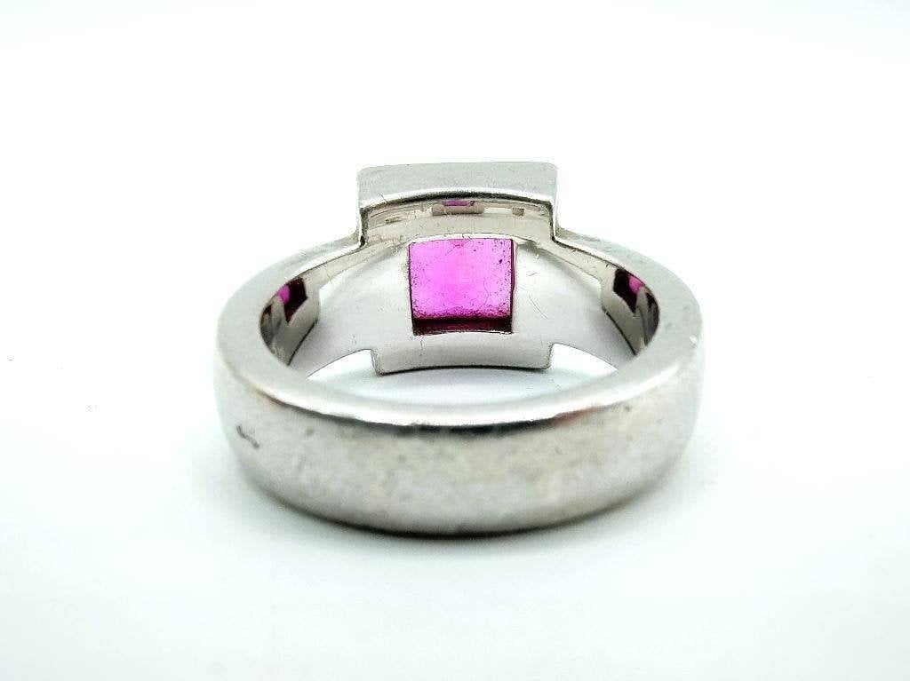 Zilveren Zinzi ring met violet steen, 17,5 mm, Info@zilverwebsite.nl, Verzenden, Zo goed als nieuw, 17 tot 18