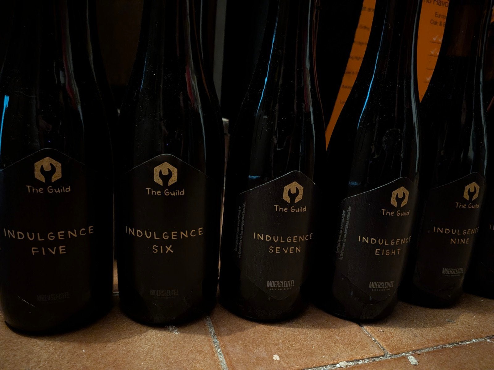 Moersleutel Indulgence Serie: Nummers 5, 6, 7, 8, 9, 10, Verzamelen, Biermerken, Verzenden, Nieuw, Flesje(s), Overige merken