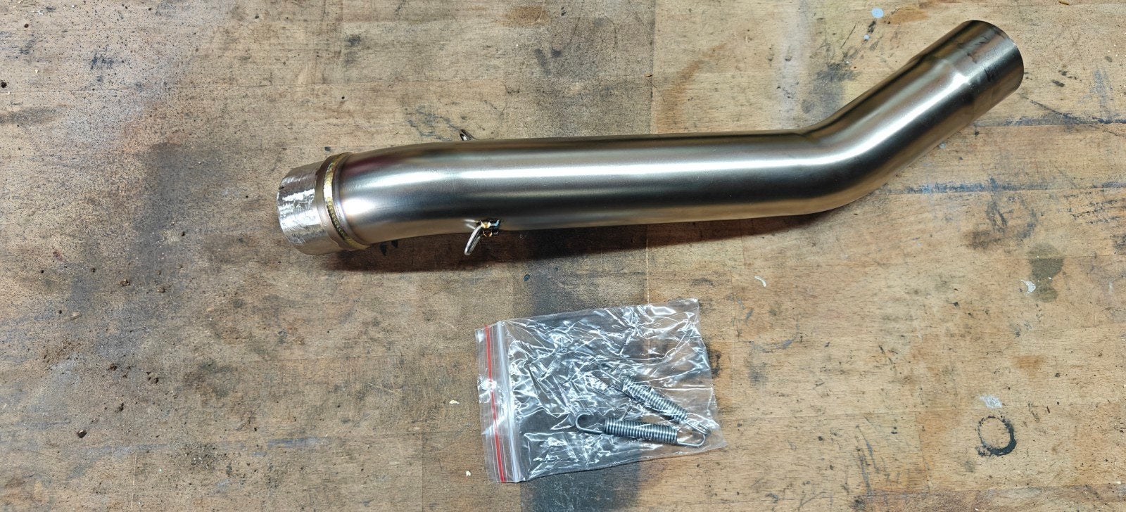 Linkpijp uitlaat Kawasaki Z750 2007-2010 (zonder einddemper), Motoren, Onderdelen | Kawasaki, Ophalen of Verzenden