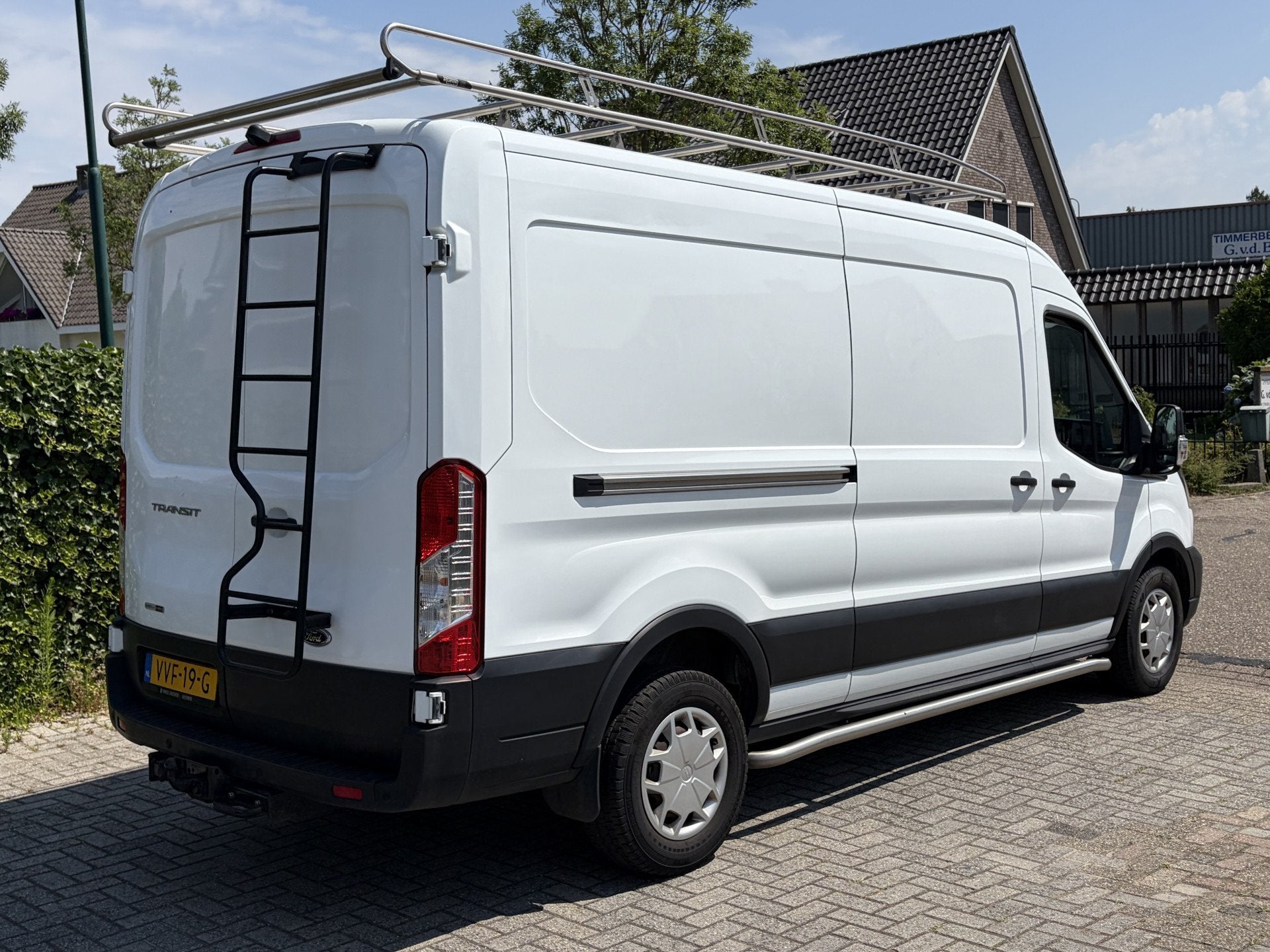 Ford Transit 330 2.0 TDCI 130PK MHEV L3H2 Trend ✓ 3-zits, Auto's, Stof, 4 cilinders, 2500 kg, Wit