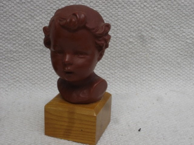 Goebel muurmasker en buste en bloemenmeisje jaren 50 / 60, Antiek en Kunst, Antiek | Keramiek en Aardewerk, Ophalen of Verzenden