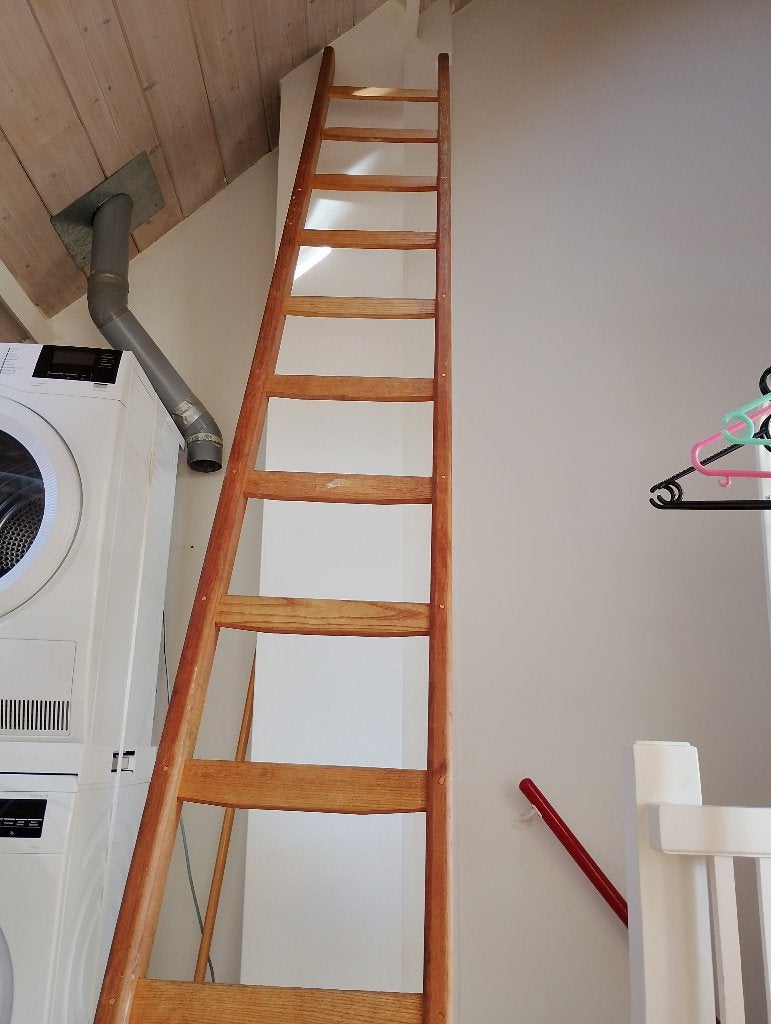 Houten ladder (320 cm), Doe-het-zelf en Verbouw, Ladders en Trappen, Ophalen, Gebruikt, Ladder, 2 tot 4 meter