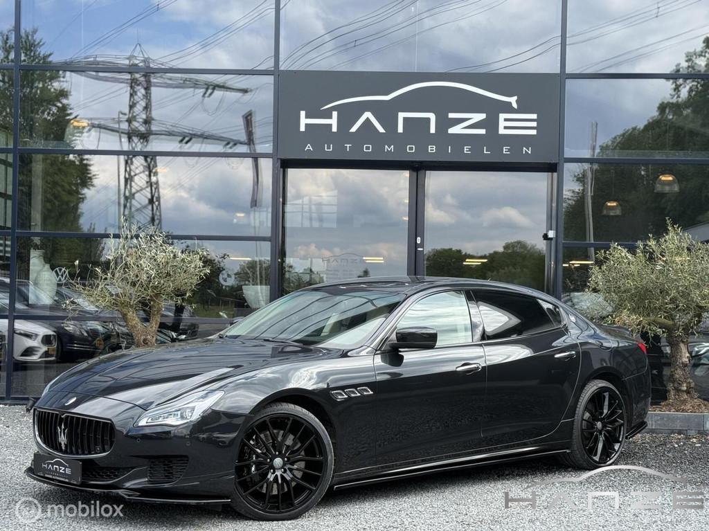 Maserati Quattroporte 3.8 GTS V8|Pano|Leer|Maxton|B&W|21"|, Automaat, Achterwielaandrijving, Gebruikt, Zwart