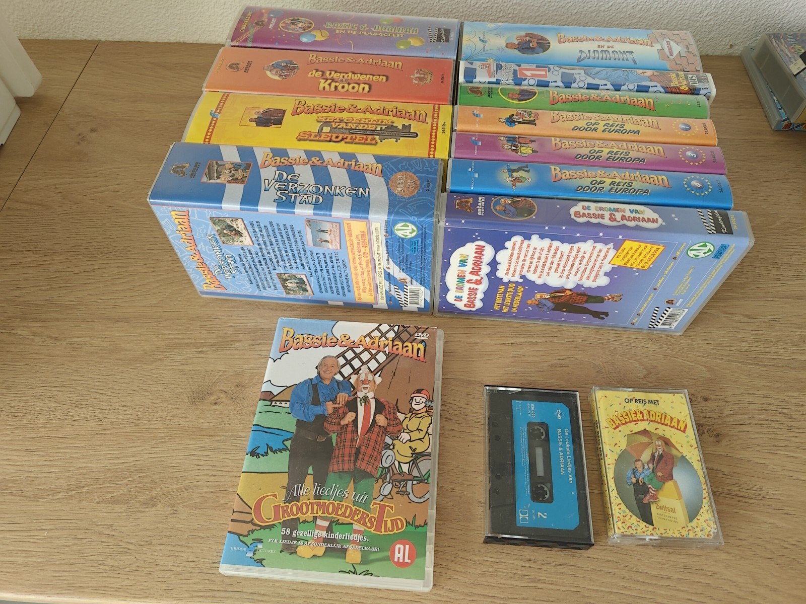 collectie Bassie en Adriaan (vhs, dvd en cassettes), Cd's en Dvd's, Ophalen of Verzenden, VHS
