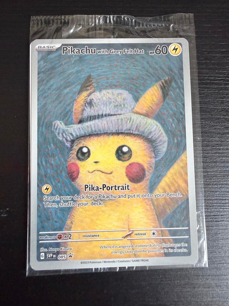 Sealed Pikachu with Grey Felt Hat SVP 85 - Intertoys, Ophalen of Verzenden, Nieuw, Losse kaart