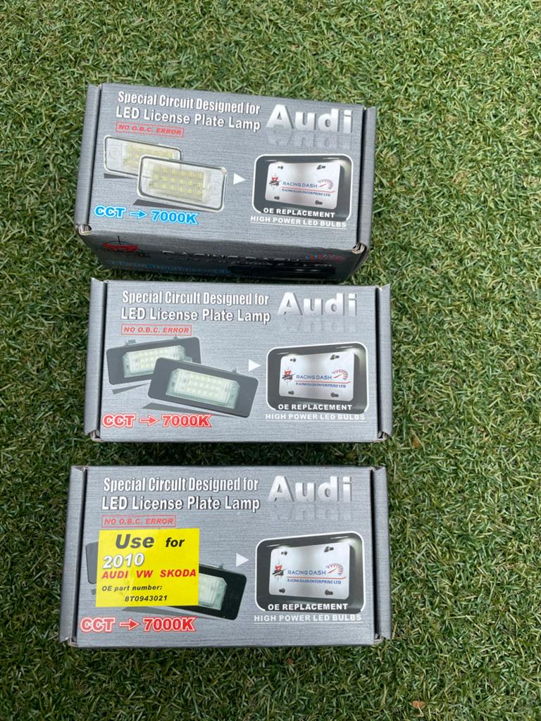 LED Kenteken Verlichting Audi VW Skoda (2 Doosjes), Ophalen of Verzenden, Nieuw, Audi