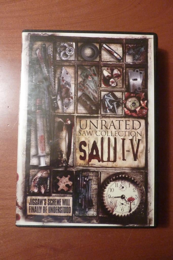 Saw 1-5 Boxset - Unrated Edition, Cd's en Dvd's, Dvd's | Horror, Zo goed als nieuw, Boxset, Vanaf 16 jaar, Ophalen of Verzenden