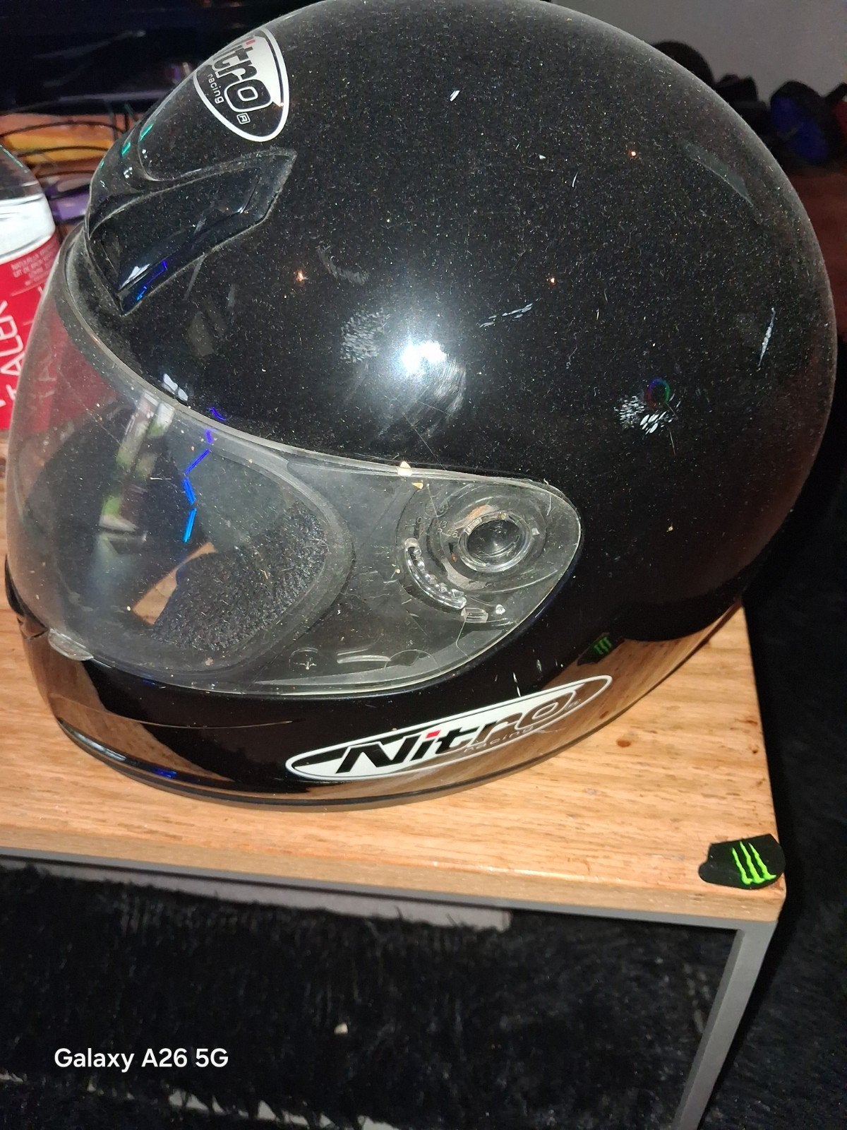 Zwarte Nitro Integraalhelm - Maat onbekend, Motoren, Kleding | Motorhelmen, Ophalen, Heren, Nolan, Integraalhelm