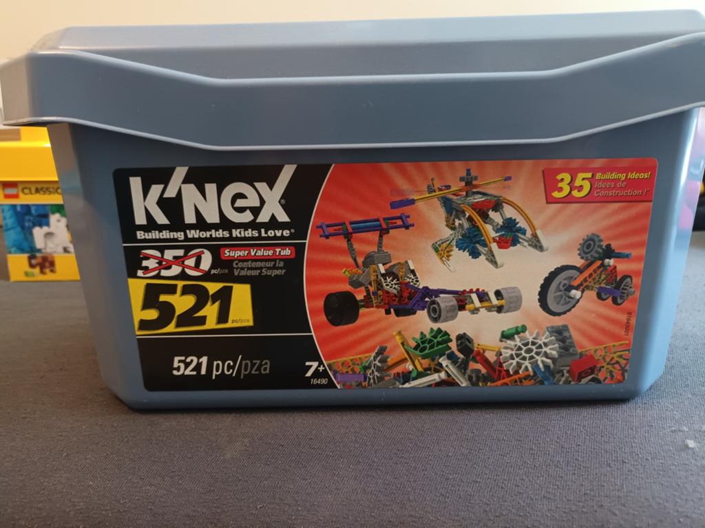 K'nex Super Value Tub - 521 onderdelen, Ophalen of Verzenden, Gebruikt, K'nex