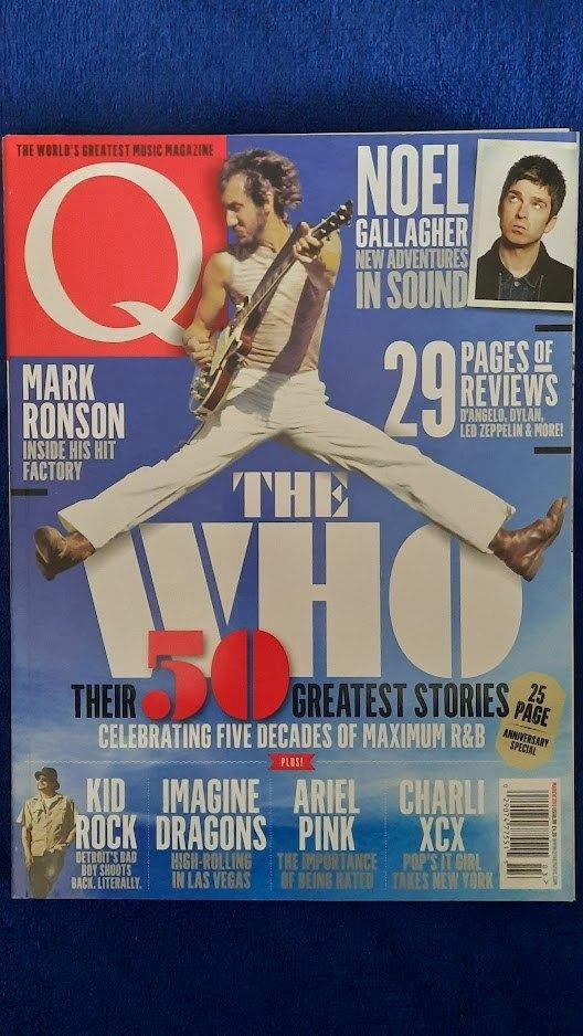 Q 3-2015 The Who Noel Gallagher Mark Ronson Kid Rock Imagine, Boeken, Ophalen of Verzenden, Zo goed als nieuw, Muziek, Film of Tv