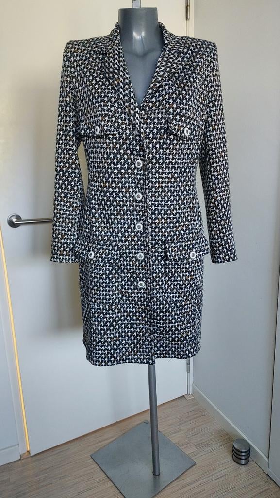 Jasje blazer M Crème de la Creme zwart wit bruin, Kleding | Dames, Maat 38/40 (M), Zwart, Ophalen of Verzenden, Jasje