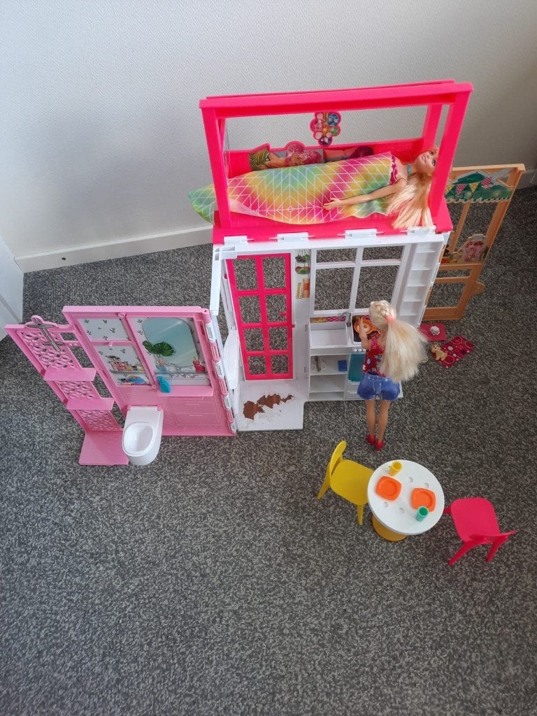 Barbie huis, Ophalen of Verzenden, Gebruikt, Barbie