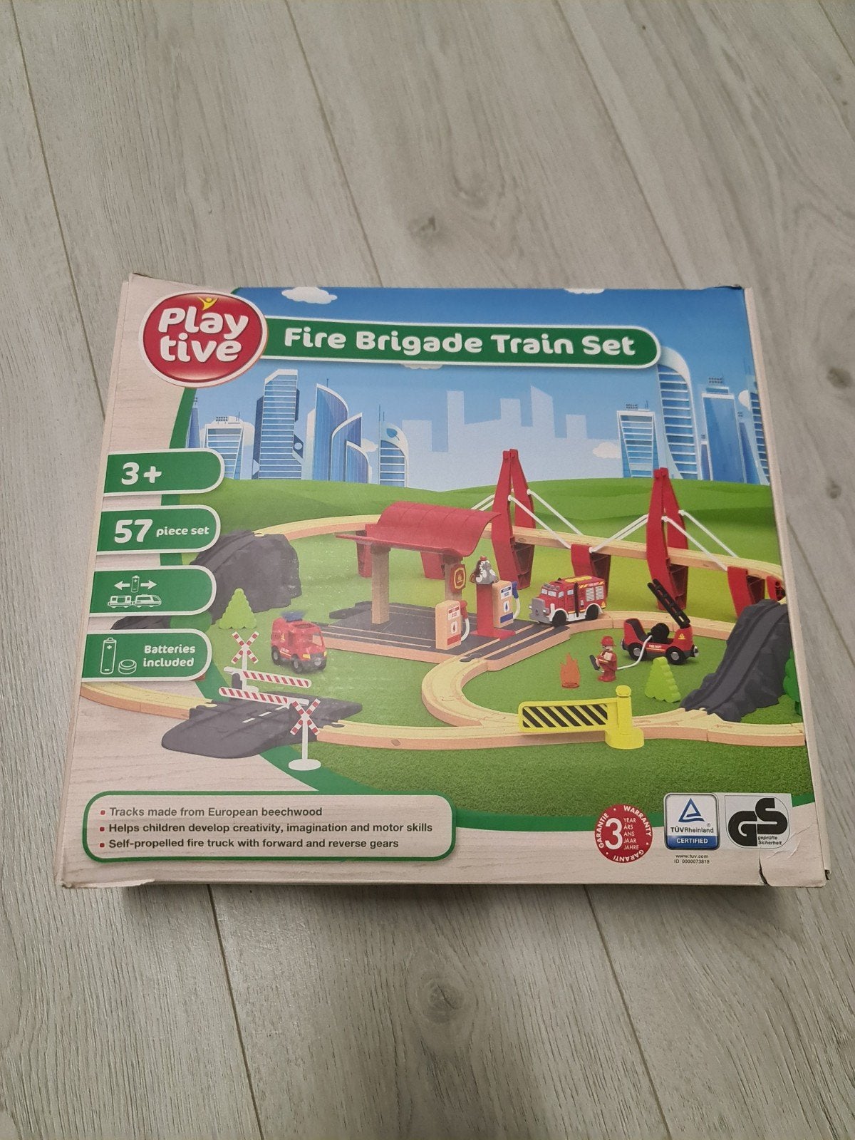 Playtive Fire Brigade Treinset - 57-delig, Ophalen of Verzenden, Zo goed als nieuw, Jongen of Meisje