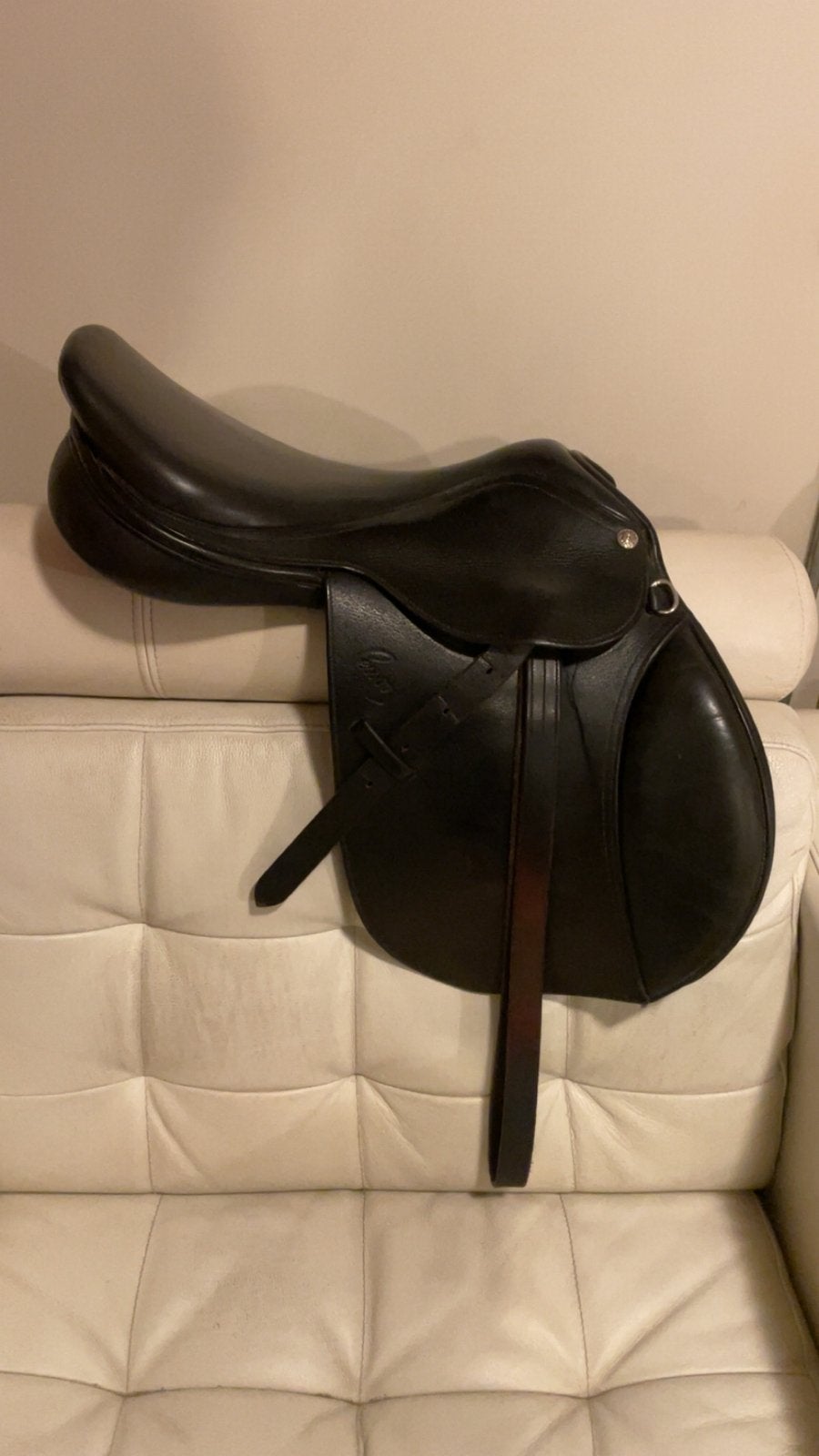 Pessoa spring zadel (pony), Dieren en Toebehoren, Paarden en Pony's | Zadels, Ophalen, Zo goed als nieuw, Springen
