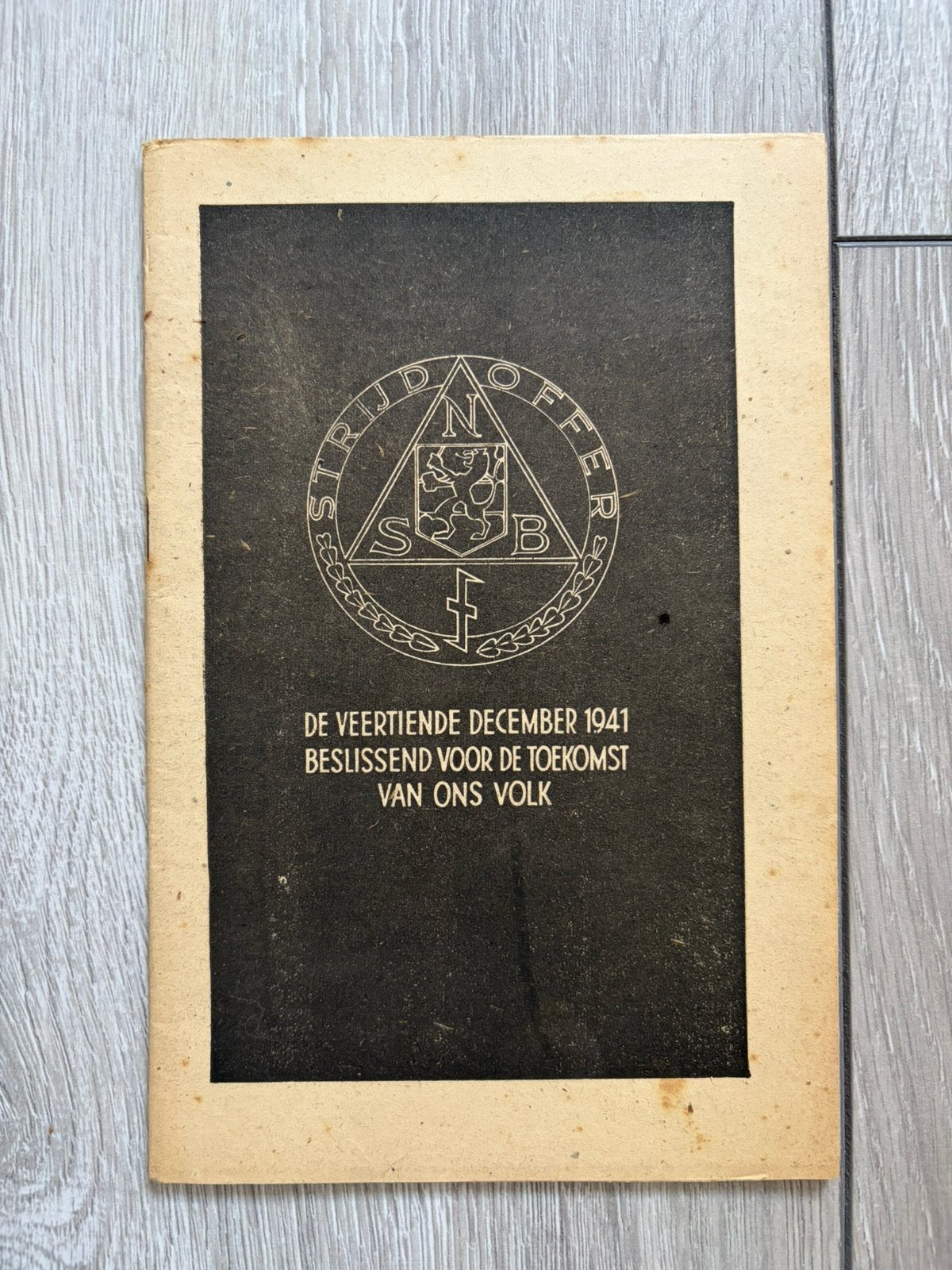 NSB propagandaboekje Strijd Offer, Ophalen of Verzenden, Nederland, Boek of Tijdschrift