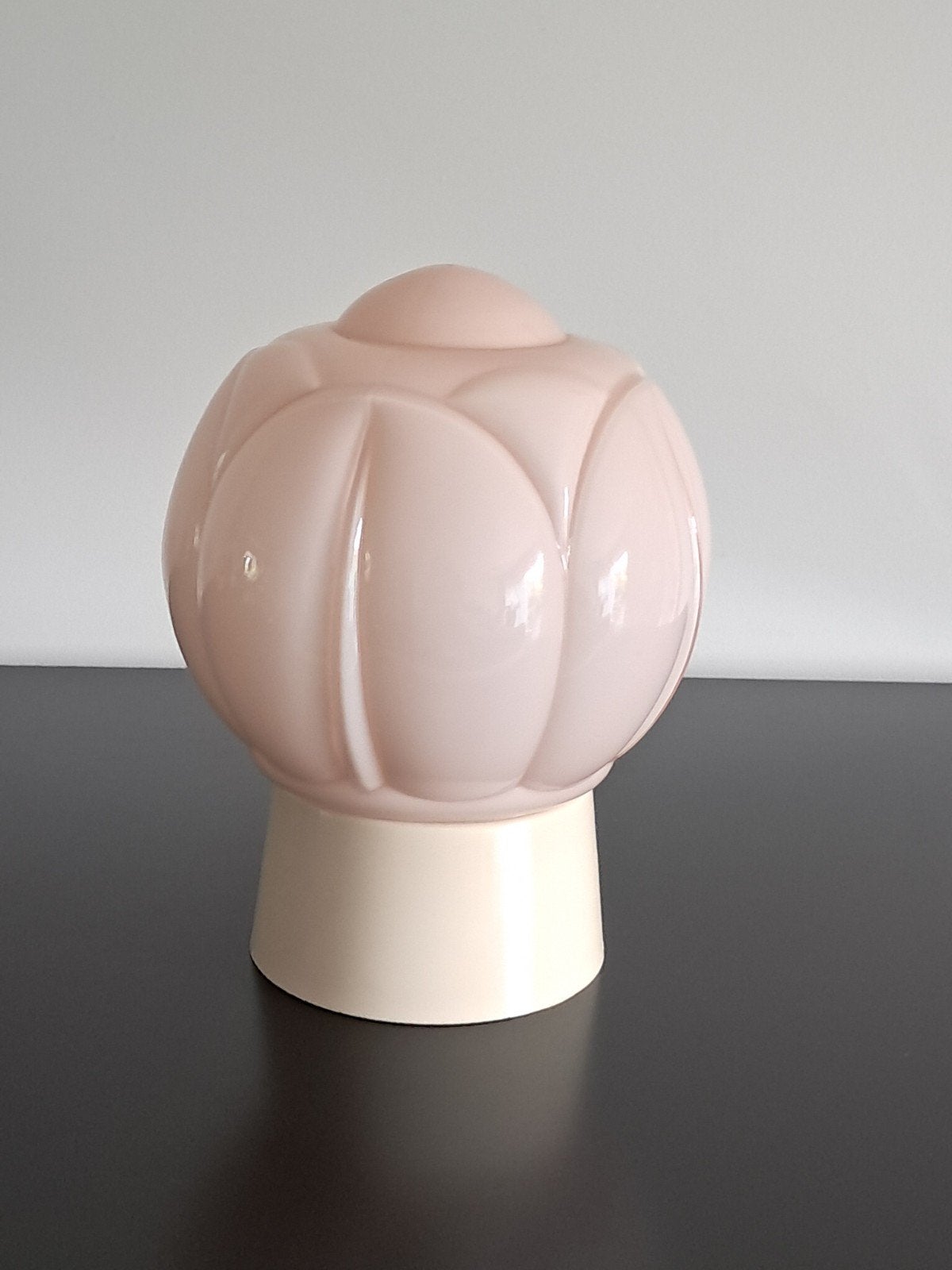 Vintage plafondlamp,  Thabur,  jaren 30, Roze, Vintage, Thabur, Plafondlamp