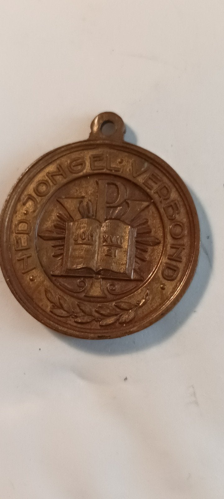 Oude medaille "HED. JONGEL. VERBOND" 1853-1923, Ophalen of Verzenden, Brons, Nederland