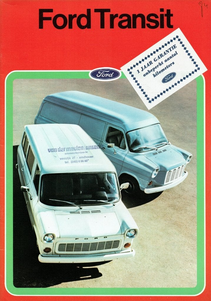 Folder Ford Transit (1974), Verzenden, Gelezen, Ford