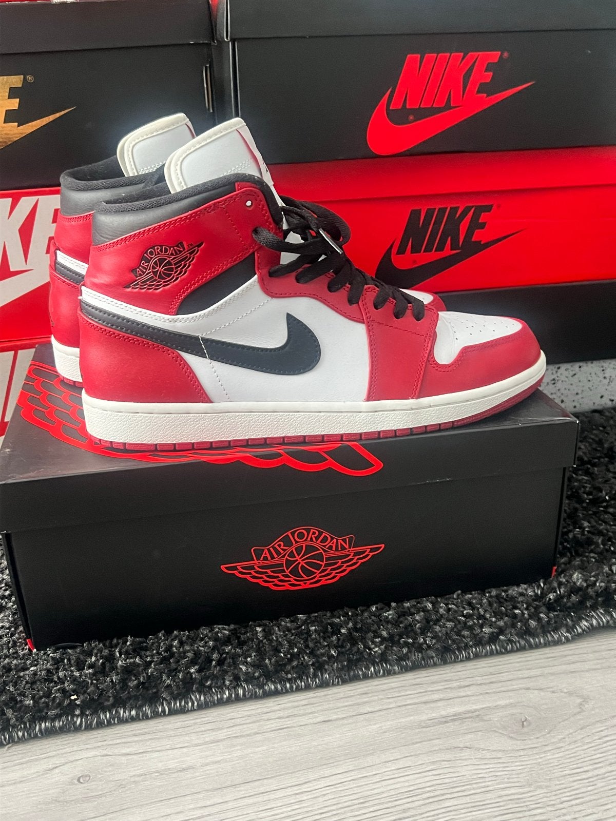 Nike Air Jordan 1 Retro High Chicago, Wit, Ophalen of Verzenden, Sneakers of Gympen, Zo goed als nieuw