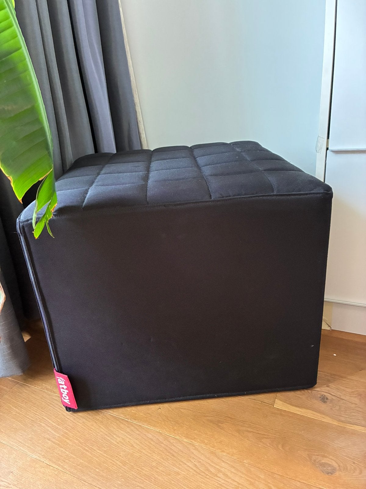 Poef Fatboy zwart, Ophalen, Zo goed als nieuw, Rond, Minder dan 50 cm