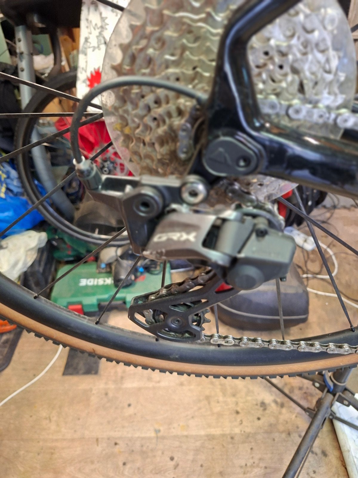 Shimano GRX 820 Groepset 1x12 - Zo goed als nieuw, Fietsen en Brommers, Ophalen of Verzenden, Zo goed als nieuw, Aluminium, Shimano