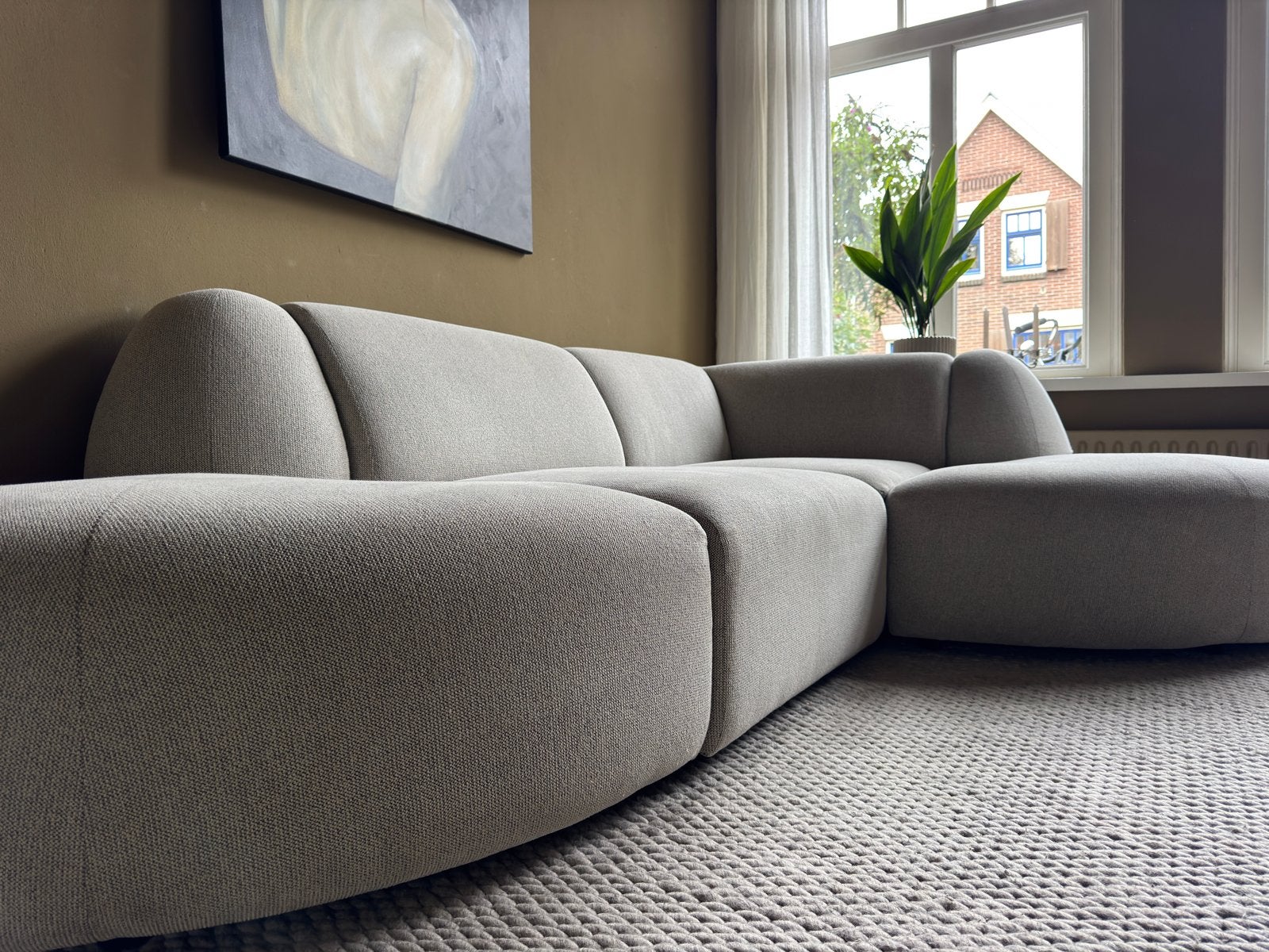 Foto 6 van HK Living Jax modulaire hoekbank lichtgrijs, geimpregneerd