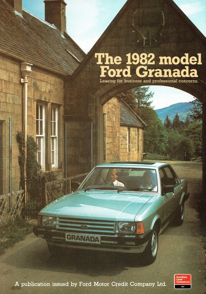 Folder Ford Granada Leasing (Engelse uitgave - 1982), Verzenden, Gelezen, Ford