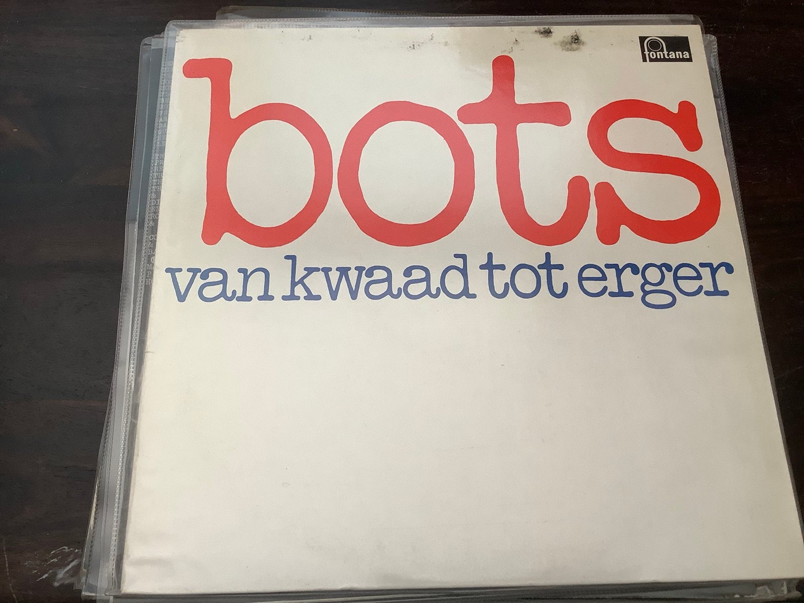 Bots - Van kwaad tot erger LP (Fontana), LP, Gebruikt, Pop, Ophalen of Verzenden