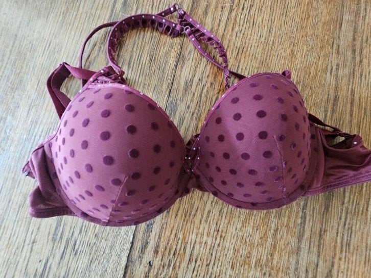 Marlies Dekkers voorgevormde BH (75E) - paars met stippen, Marlies Dekkers, Ophalen of Verzenden, Overige kleuren, BH
