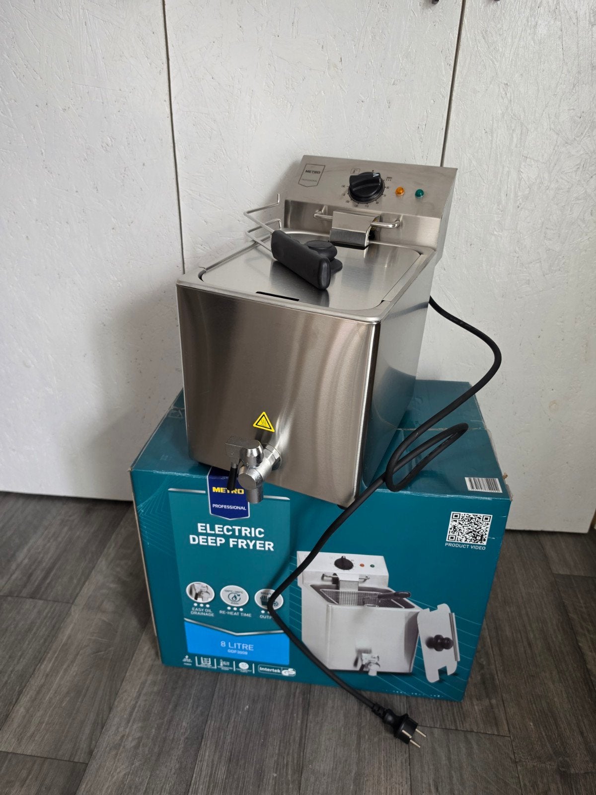 Frituurpan 8 liter, Witgoed en Apparatuur, Frituurpannen, 4 liter of meer, Ophalen, Zo goed als nieuw