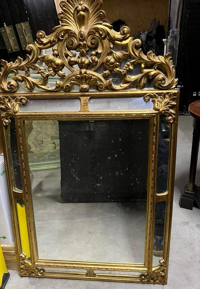 Mooie brocante spiegel, Antiek en Kunst, Antiek | Spiegels, Ophalen, Rechthoekig