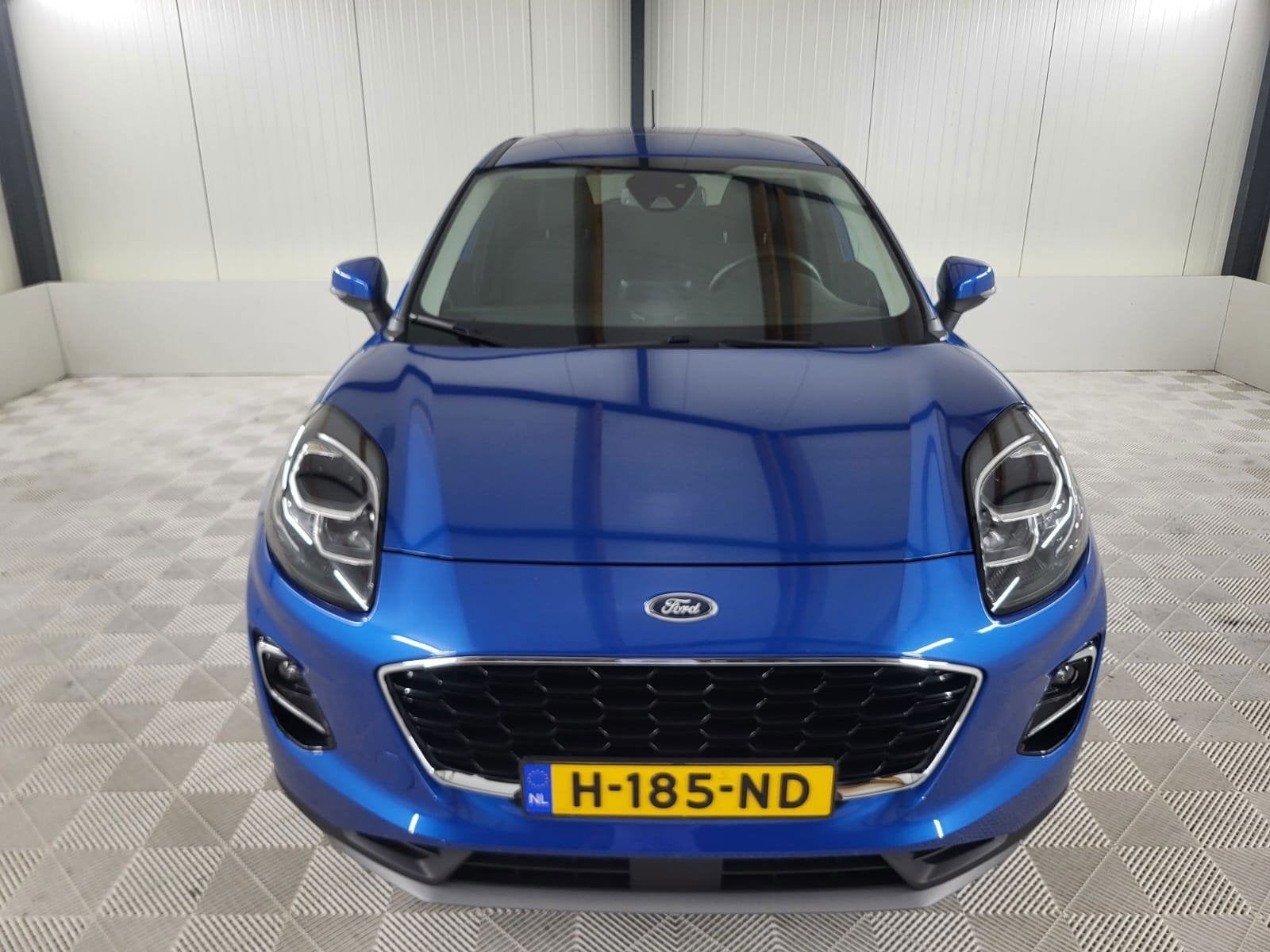 Ford Puma 1.0 EcoBoost Hybrid ST-Line, Carplay, Trekhaak, Auto's, Blauw, Hybride Elektrisch/Benzine, 3 cilinders, 1100 kg