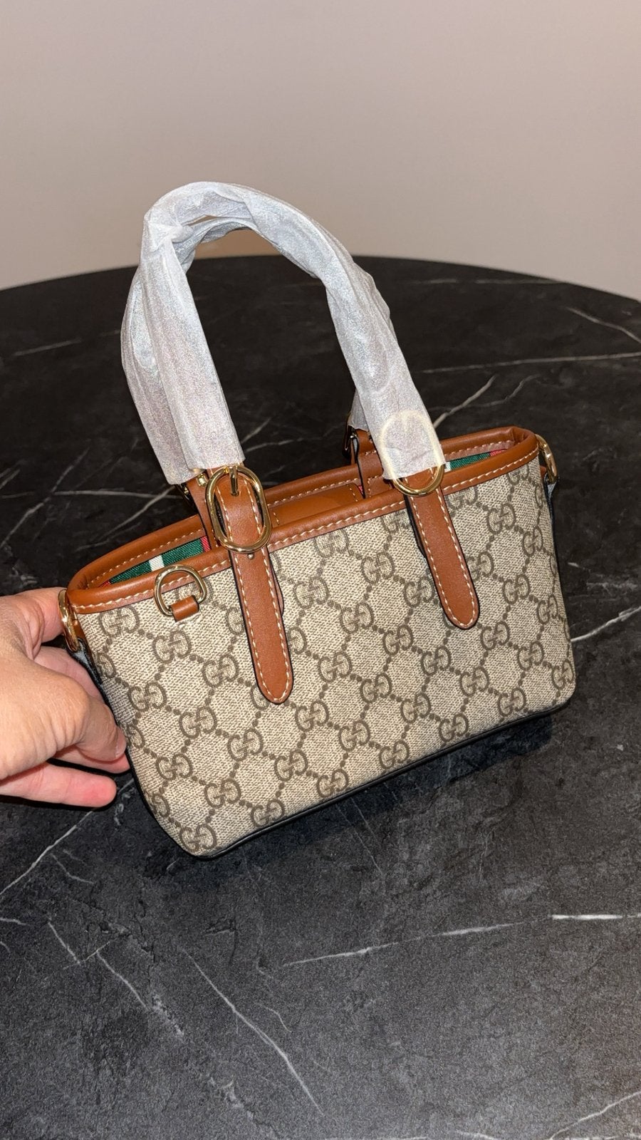Gucci mini, Ophalen of Verzenden, Zo goed als nieuw, Zwart