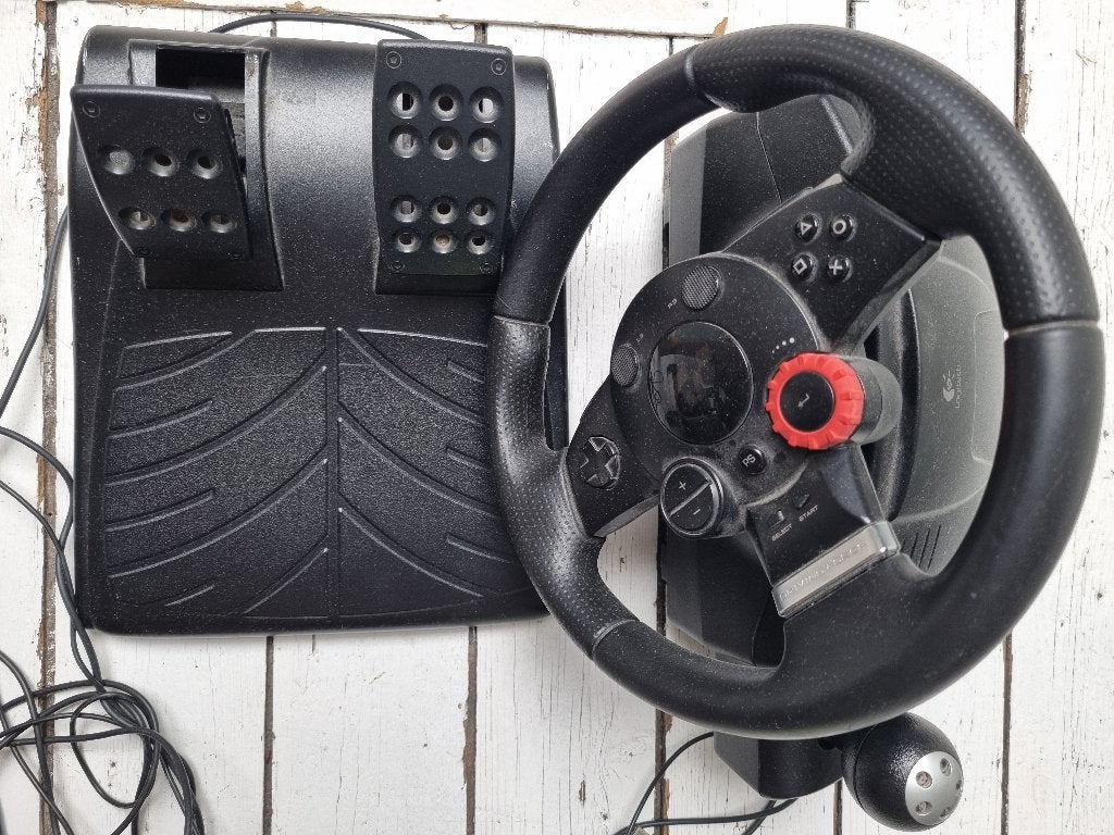 Logitech Geforce GT Racing Wheel and Pedals, Ophalen, Gebruikt