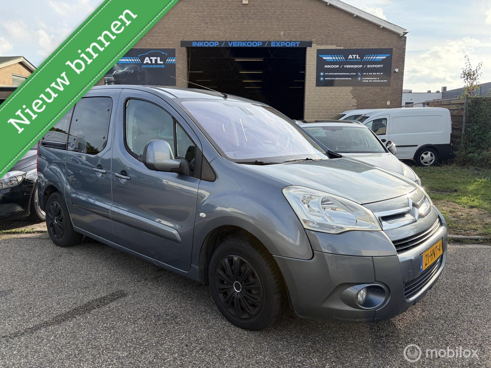 Citroen Berlingo 1.6 Benzine NIEUWE APK. Airco 2x schuifdeur, Auto's, Citroën, Voorwielaandrijving, Gebruikt, 4 cilinders, Origineel Nederlands