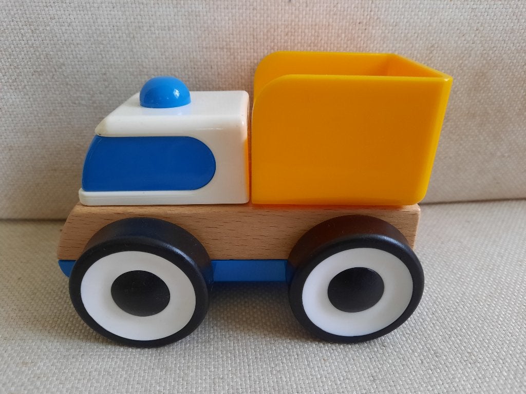 IKEA LILLABO vrachtwagen van hout, Kinderen en Baby's, Ophalen of Verzenden, Gebruikt