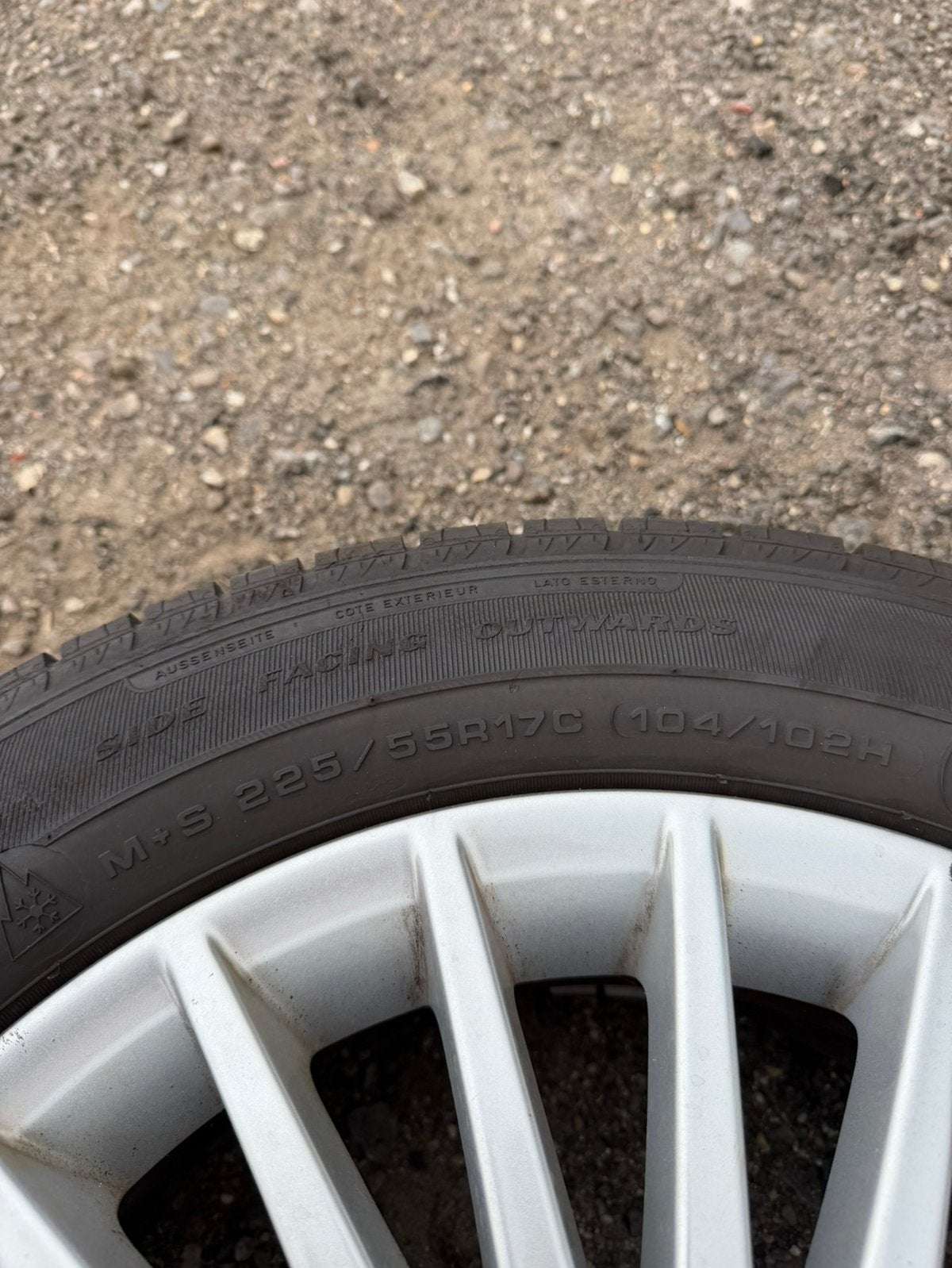 Sprinter banden en velgen 225/55R17C, Auto-onderdelen, Banden en Velgen, Ophalen, Banden en Velgen, 17 inch, All Season