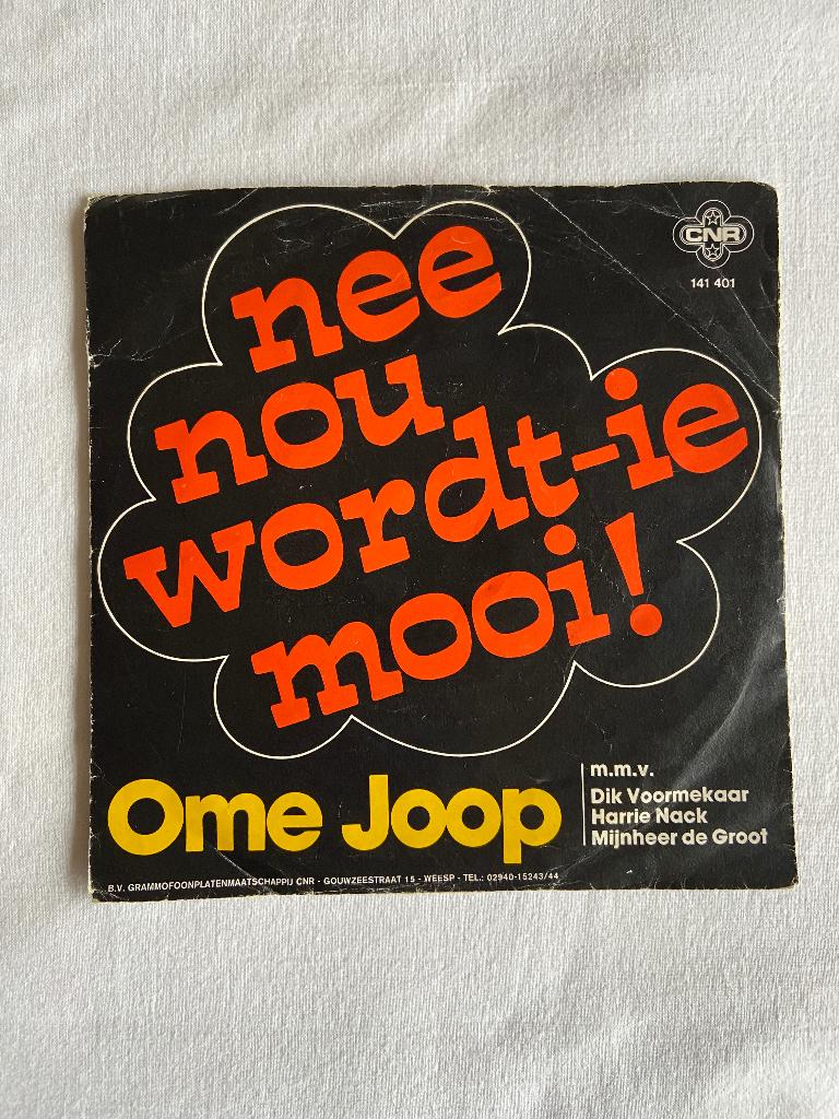ome joop - nee nou wordt-ie mooi!, Ophalen of Verzenden, Zo goed als nieuw, Nederlandstalig, Maxi-single