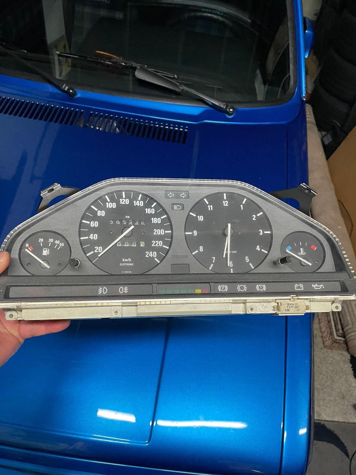 BMW E30 tellerklok teller tacho dashboard, Ophalen of Verzenden, Gebruikt, BMW
