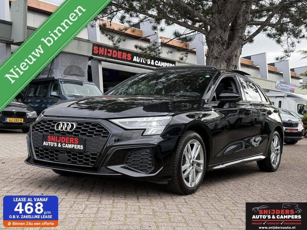 Audi A3 Sportback 35 TFSI Pro Line pano dak automaat, Stof, 4 cilinders, Zwart, Autotrust