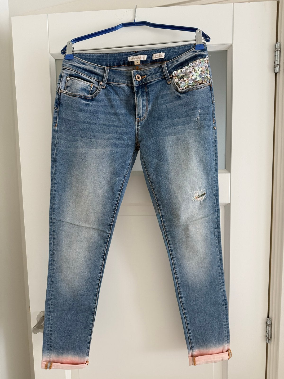 Fracomina Jeans Martina Shape Up Slim, Ophalen of Verzenden, Nieuw, Blauw, W28 - W29 (confectie 36)