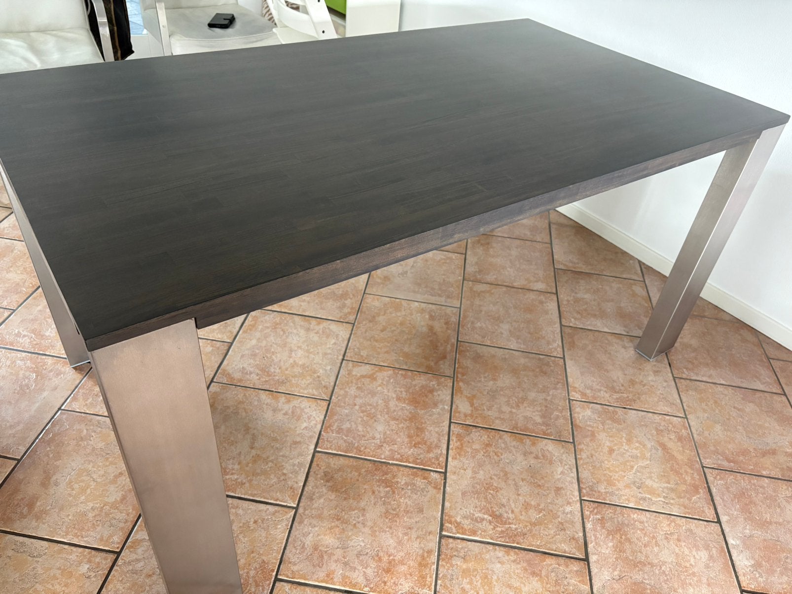 Eetkamertafel 160x76x90, Ophalen, Gebruikt, 50 tot 100 cm, Vier personen