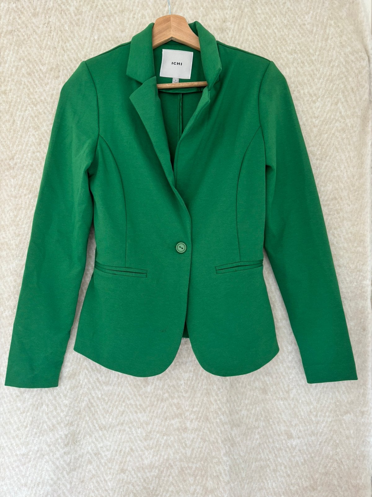 ICHI Groen colbert, Ophalen of Verzenden, Zo goed als nieuw, Jasje, Maat 34 (XS) of kleiner