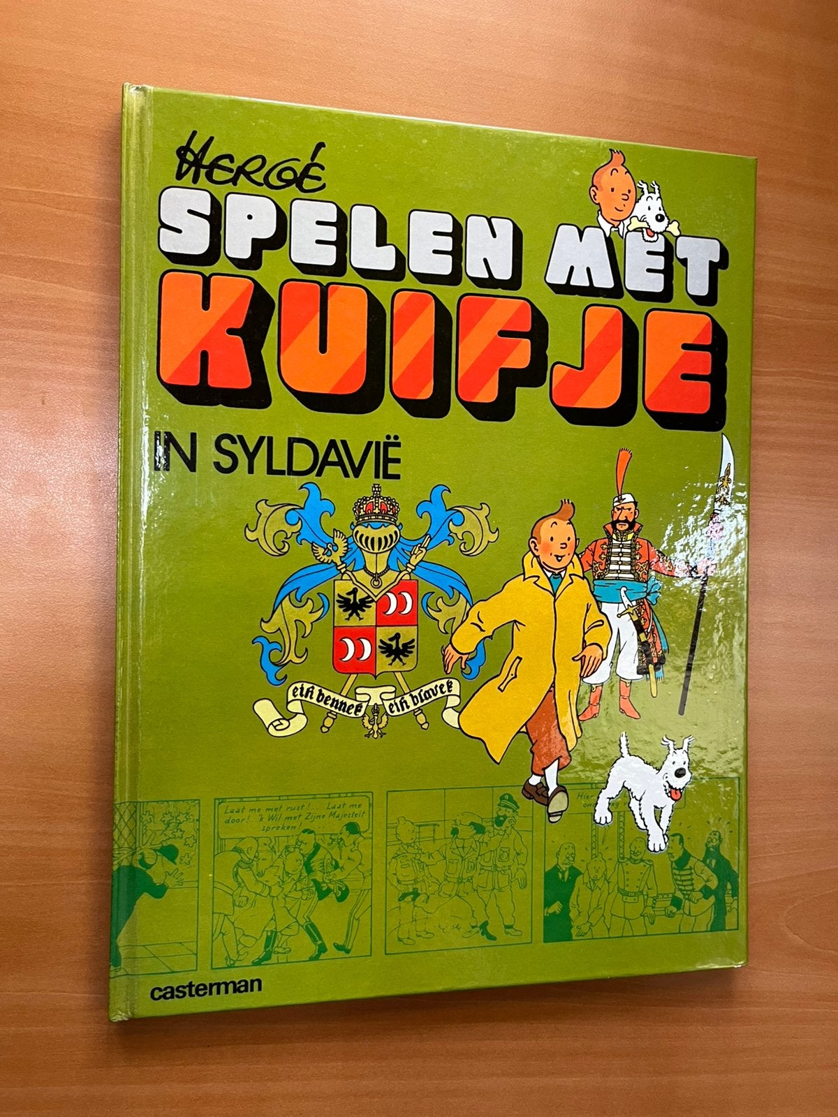 Kuifje - Spelen met Kuifje in Syldavië HC 1974 ONBESCHREVEN!, Boeken, Eén stripboek, Ophalen of Verzenden, Zo goed als nieuw