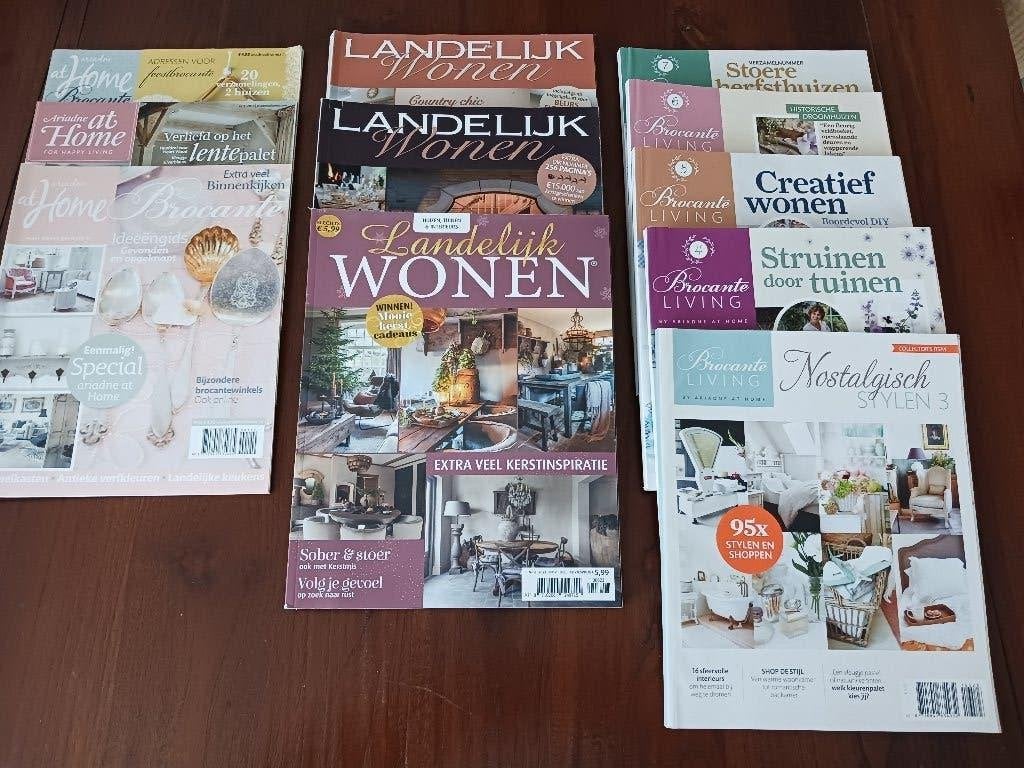 11-tal woon- en interieur magazines, Boeken, Ophalen, Zo goed als nieuw, Interieur en Design