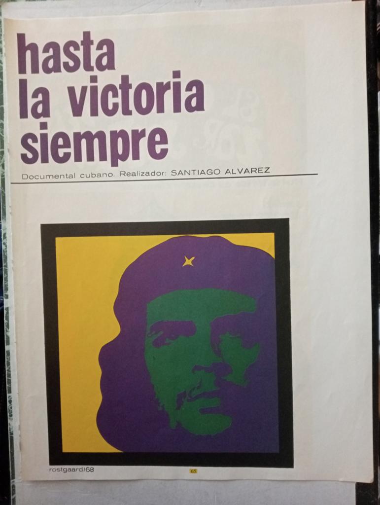 Che Guevara film affiche Cuba 1970, Ophalen of Verzenden, Gebruikt, A1 t/m A3, Film en Tv